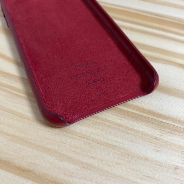 Apple(アップル)のiPhone8 レザーケース　Red スマホ/家電/カメラのスマホアクセサリー(iPhoneケース)の商品写真