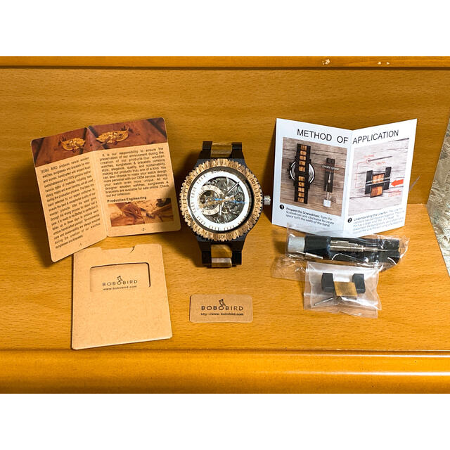 《日本未発売》海外限定ブランド/BOBOBIRD /自動巻式腕時計/木製