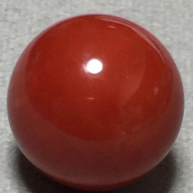 c95天然濃赤本珊瑚 片穴 12.85mm 14.40ct 2.88g | www.annugeo.com