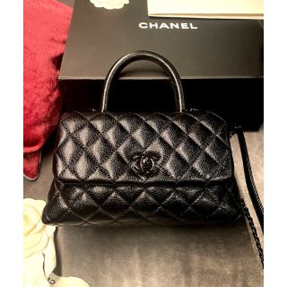 シャネル(CHANEL)の【my様専用】銀座本店購入　ココハンドル　限定オールブラック(ショルダーバッグ)