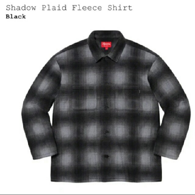 supreme shadow plaid fleece shirt Sサイズジャケット/アウター