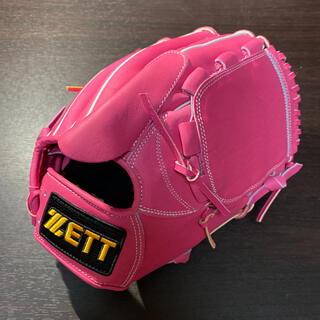 ゼット(ZETT)のグローブ 硬式用 ZETT ゼット 投手 ピッチャー 新品未使用 ピンク 野球(グローブ)