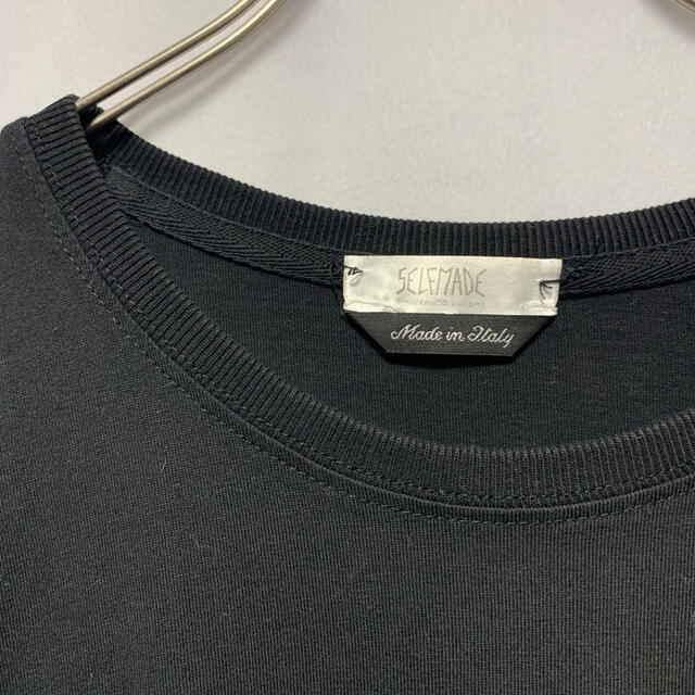 Balenciaga(バレンシアガ)のSELFMADE セルフメイド バック刺繍ロゴTシャツ 黒 46 メンズのトップス(Tシャツ/カットソー(半袖/袖なし))の商品写真