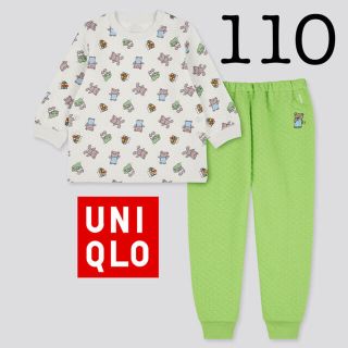 ユニクロ(UNIQLO)の新品　絵本コレクション　キルトパジャマ　こぐまちゃん　おやすみ　110(パジャマ)