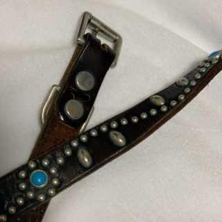 STANDARD CALIFORNIA - HTC Belt ターコイズ スタッズベルト 中古 木村