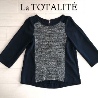 ラトータリテ(La TOTALITE)のLa TOTALITÉ⭐15400円！ニット コンビネーション ブラウス(シャツ/ブラウス(長袖/七分))