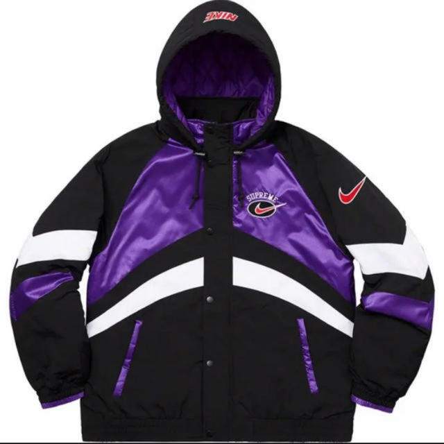 【S】Supremeシュプリームhooded sport jacket紫新品