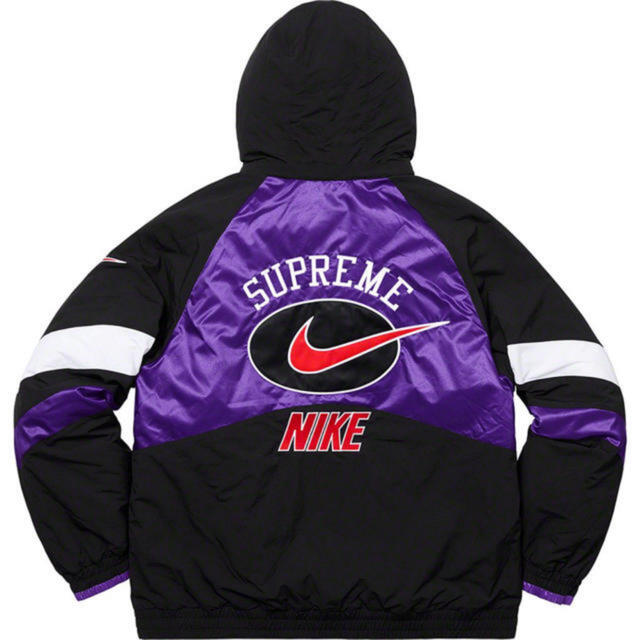 【S】Supremeシュプリームhooded sport jacket紫新品