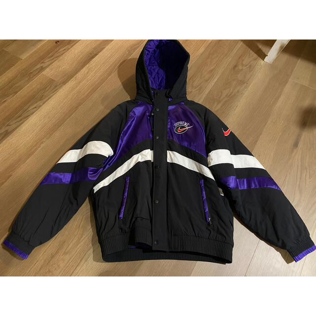 【S】Supremeシュプリームhooded sport jacket紫新品