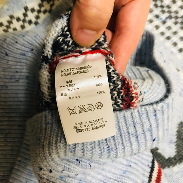 極美品 THOM BROWNE カシミヤ100% ノースリーブ ニット ベスト