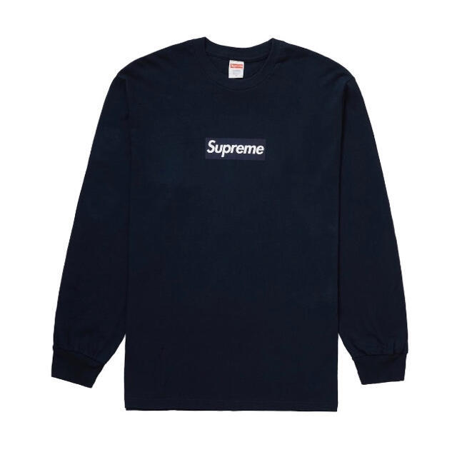 supreme crossboxlogo tshirt navy M