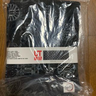 ユニクロ(UNIQLO)のユニクロ 鬼滅の刃 フェイスタオル 黒(タオル)