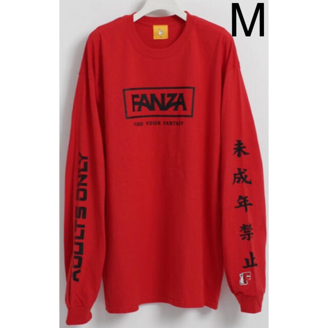 新品 FR2 × FANZA ロンT  Mサイズ 赤 レッド 長袖 Tシャツ