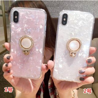 リング付き　iPhone11 スマホケース(iPhoneケース)