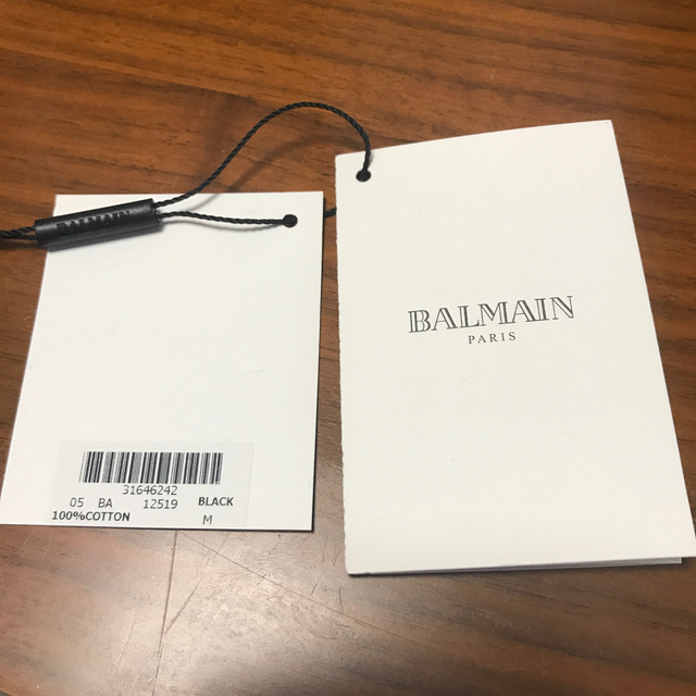 BALMAIN(バルマン)の正規品【1回着用のみ】バルマン BALMAIN PARIS  Mサイズ メンズのトップス(Tシャツ/カットソー(半袖/袖なし))の商品写真