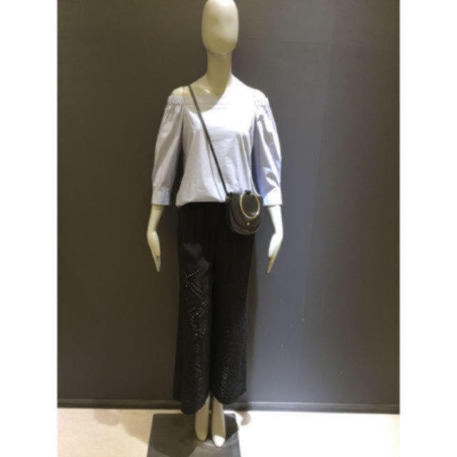 Theory アイレット刺繍パンツ カジュアルパンツ