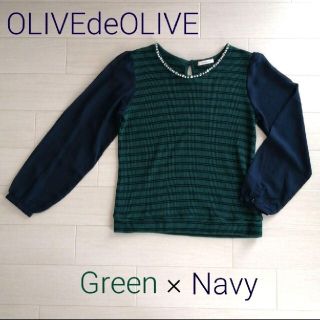 オリーブデオリーブ(OLIVEdesOLIVE)のほぼ新品⭐OLIVEdesOLIVE⭐コンビネーション ブラウス(シャツ/ブラウス(長袖/七分))