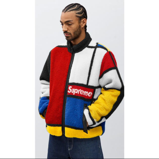 Reversible Colorblocked Fleece Jacket L