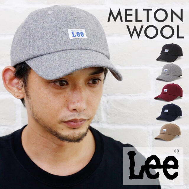 Lee(リー)のキャップ LEE リー LOW CAP MELTON メルトンキャップ グレー メンズの帽子(キャップ)の商品写真