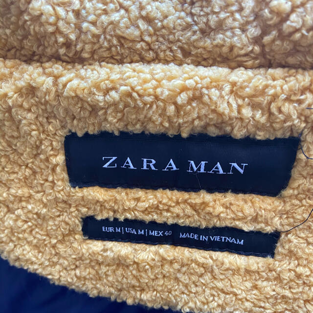 ZARA(ザラ)のボア生地フーディージャケット メンズのジャケット/アウター(マウンテンパーカー)の商品写真