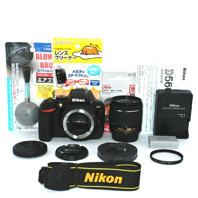 【Nikon】ショット数「214回」！！Wi-Fi搭載！D5600レンズキット