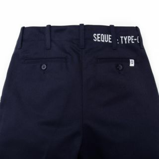 フラグメント(FRAGMENT)のSEQUEL TWO TUCK PANTS NAVY Lサイズ(チノパン)