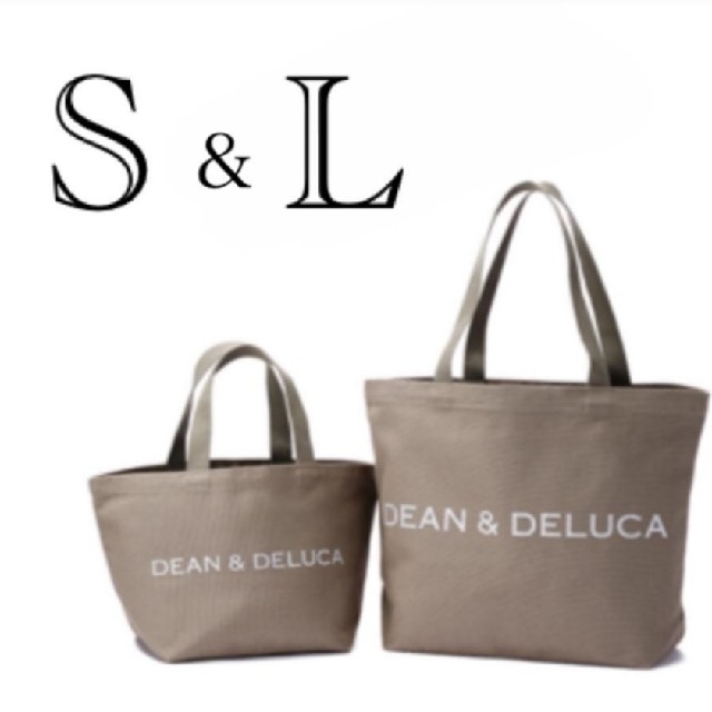 DEAN & DELUCA(ディーンアンドデルーカ)のDEAN&DELUCA チャリティートートバッグ オリーブ  S&Lサイズセット レディースのバッグ(トートバッグ)の商品写真