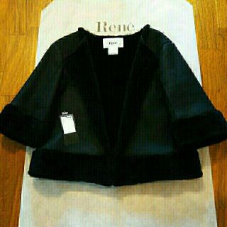 ルネ(René)のかず様専用★美品★Rene★ ムートン-ショートコート  36(ノーカラージャケット)