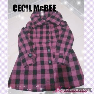 セシルマクビー(CECIL McBEE)の入院中うさぎひめ様専用＊CECIL McBEE＊ピンクチェック＊コート＊(ロングコート)