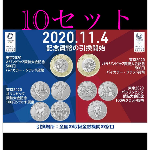 東京2020 オリンピック パラリンピック 記念硬貨のサムネイル