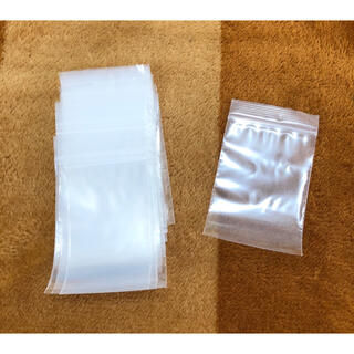 【50枚】チャック付き　ジップ付き　ポリ袋　ビニール袋　透明(ラッピング/包装)