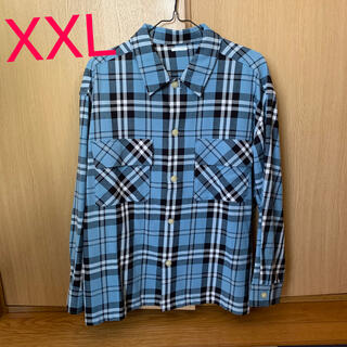ジーユー(GU)のGU チェックシャツ XXL 長袖 シャツ ジャケット ネルシャツ (シャツ)