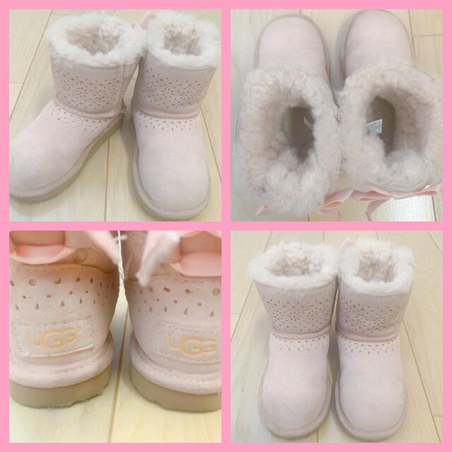 UGG(アグ)のUGG♡キッズ ブーツ♡17.5cm♡薄ピンク キッズ/ベビー/マタニティのキッズ靴/シューズ(15cm~)(ブーツ)の商品写真