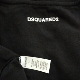 ディースクエアード(DSQUARED2)の新品未使用 DSQUARED2 バックワンポイント Ｖネック 半袖 L(Tシャツ/カットソー(半袖/袖なし))