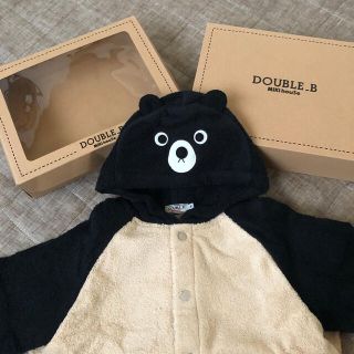 ダブルビー(DOUBLE.B)の【新品未使用】DOUBLE.B  MIKIHOUSE クマさんフーディ(バスローブ)