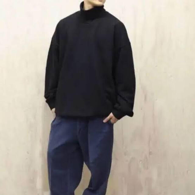 ットで 久米繊維 BIGタートルネックスウェット ブラックの通販 by 在庫あります 久米繊維 スウェット BLACK のタートルネック BIG KUME.JP ニット/セーター