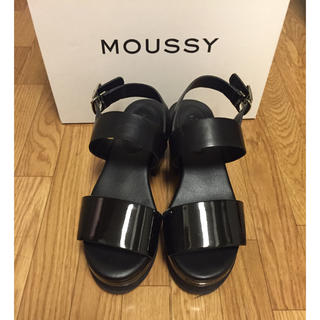 マウジー(moussy)の厚底サンダル マウジー S ブラック(サンダル)