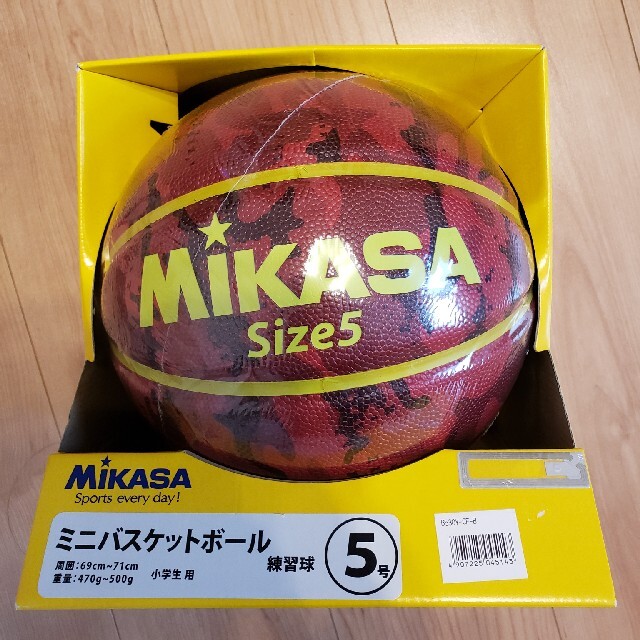 MIKASA(ミカサ)の新品未使用　バスケットボール　5号　MIKASA　ミニバス スポーツ/アウトドアのスポーツ/アウトドア その他(バスケットボール)の商品写真