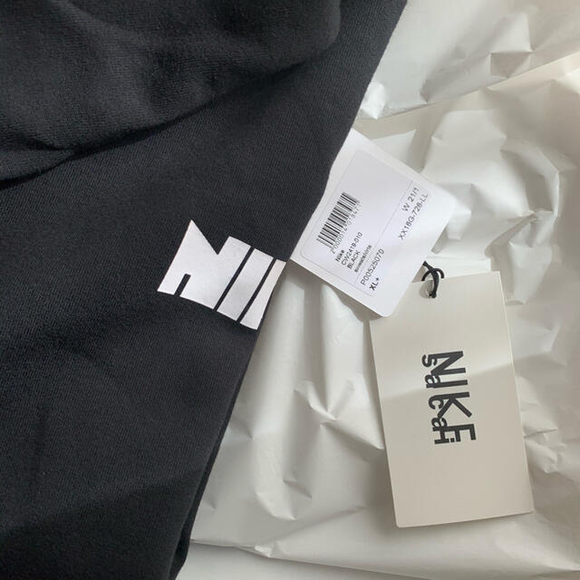 2XL sacai Nike Hoodie Black パーカー フーディー