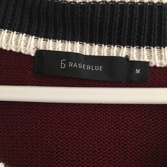 RAGEBLUE(レイジブルー)のRAGEBLUE チルデンニット Vネック セーター M メンズ レイジブルー メンズのトップス(ニット/セーター)の商品写真