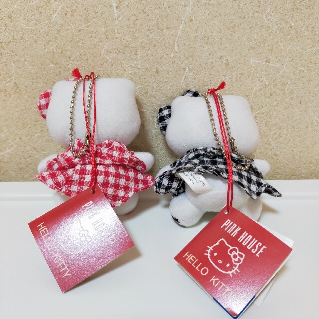 PINK HOUSE - キティちゃん ぬいぐるみ 人形 ギンガムチェック PINK HOUSE - キティちゃん ぬいぐるみ 人形 ギンガムチェック