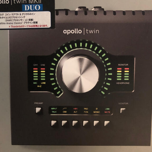 UNIVERSAL AUDIO apollo twin MKII DUO 楽器のDTM/DAW(オーディオインターフェイス)の商品写真