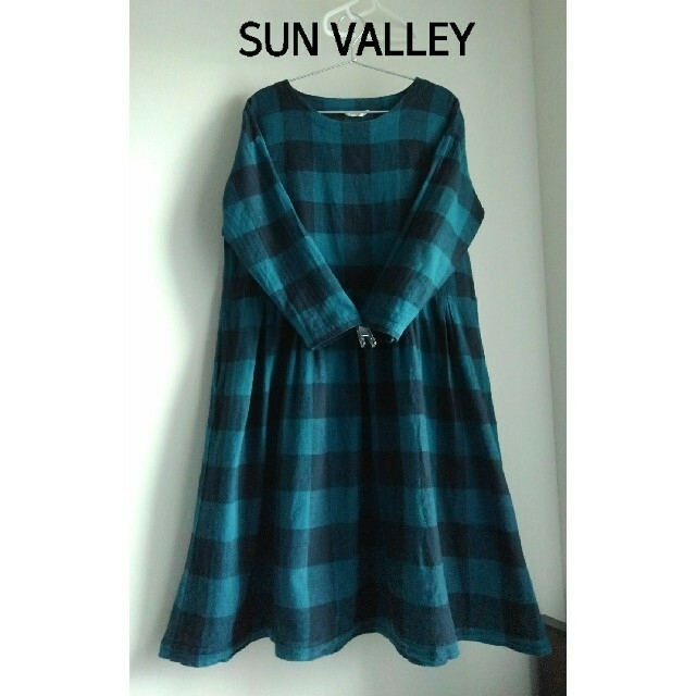 SUNVALLEY(サンバレー)の｢SUN VALLEY｣リネンコットン起毛ワンピース レディースのワンピース(ひざ丈ワンピース)の商品写真