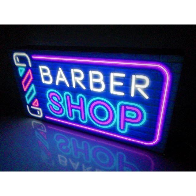 バーバーショップ◆BAEBER SHOP☆ネオンベクター★LED電光看板 1