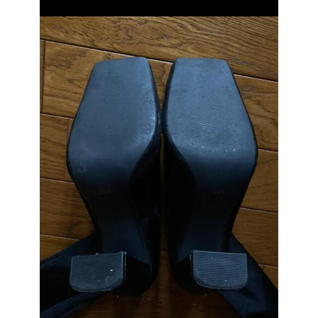 YELLO スクエアトゥ　ブーツ　ニーハイ レディースの靴/シューズ(ブーツ)の商品写真