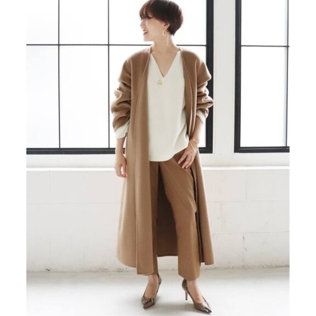 ご専用　2019AW Plage ハミルトン ノーカラーコート キャメル