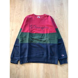 チャンピオン(Champion)のUSA製 90s Champion マルチボーダー スウェット M チャンピオン(スウェット)