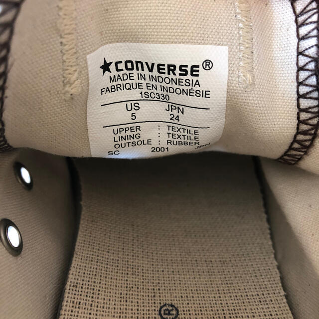 CONVERSE(コンバース)のconverse ダークブラウン 24cm レディースの靴/シューズ(スニーカー)の商品写真