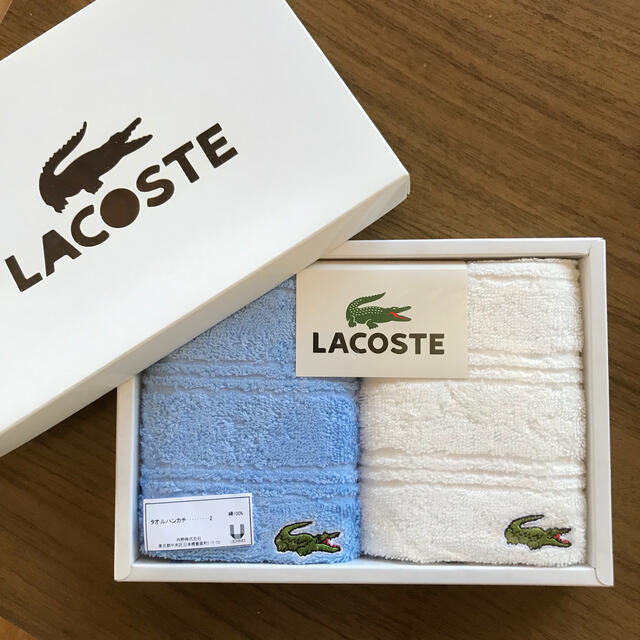 LACOSTE(ラコステ)のラコステ　タオルハンカチ レディースのファッション小物(ハンカチ)の商品写真