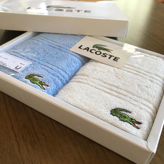 LACOSTE(ラコステ)のラコステ　タオルハンカチ レディースのファッション小物(ハンカチ)の商品写真